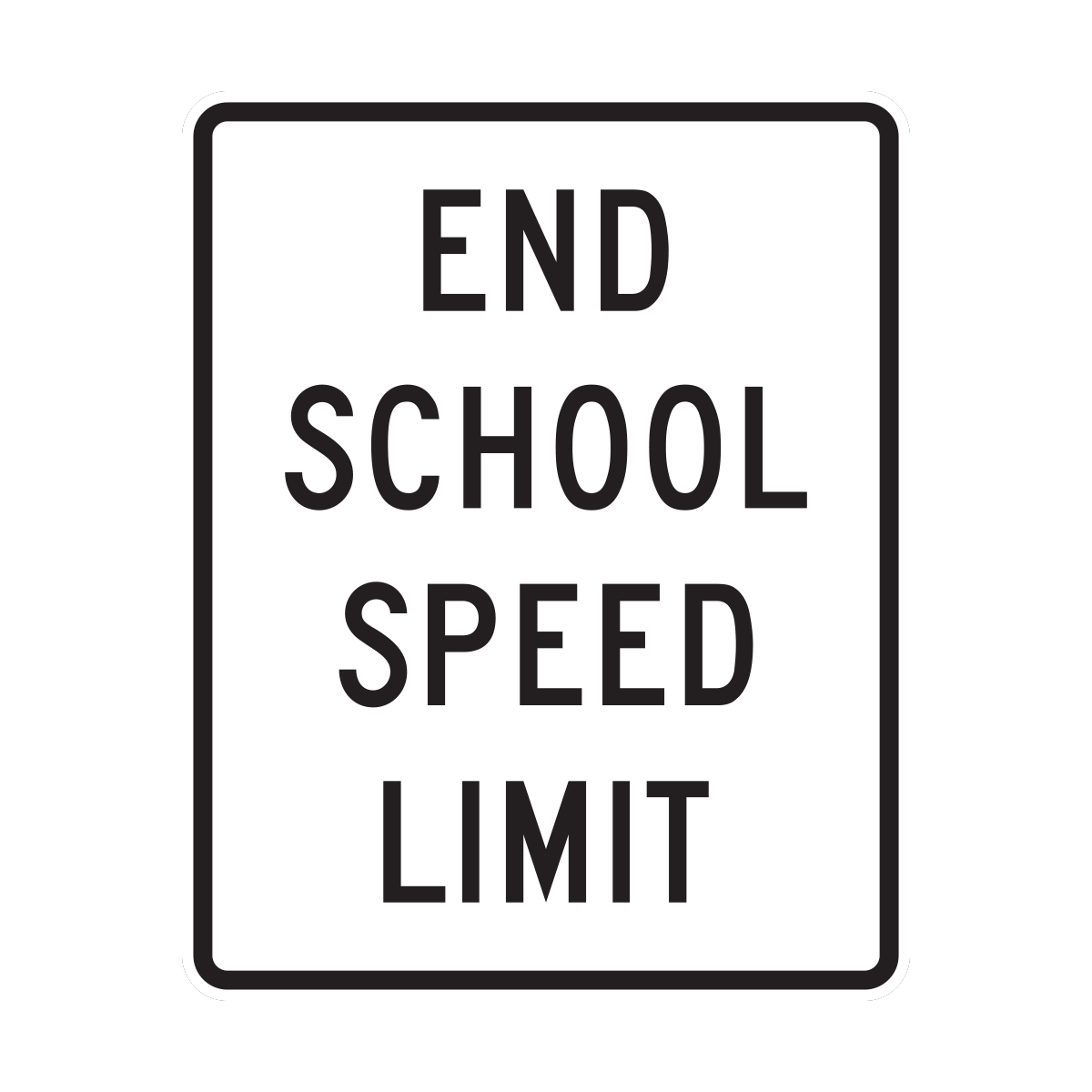 End School Speed Limit Sign (S5-3)