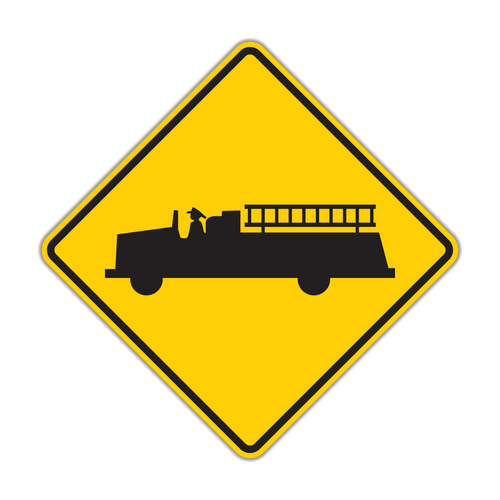 Fire Station Sign (W11-8)