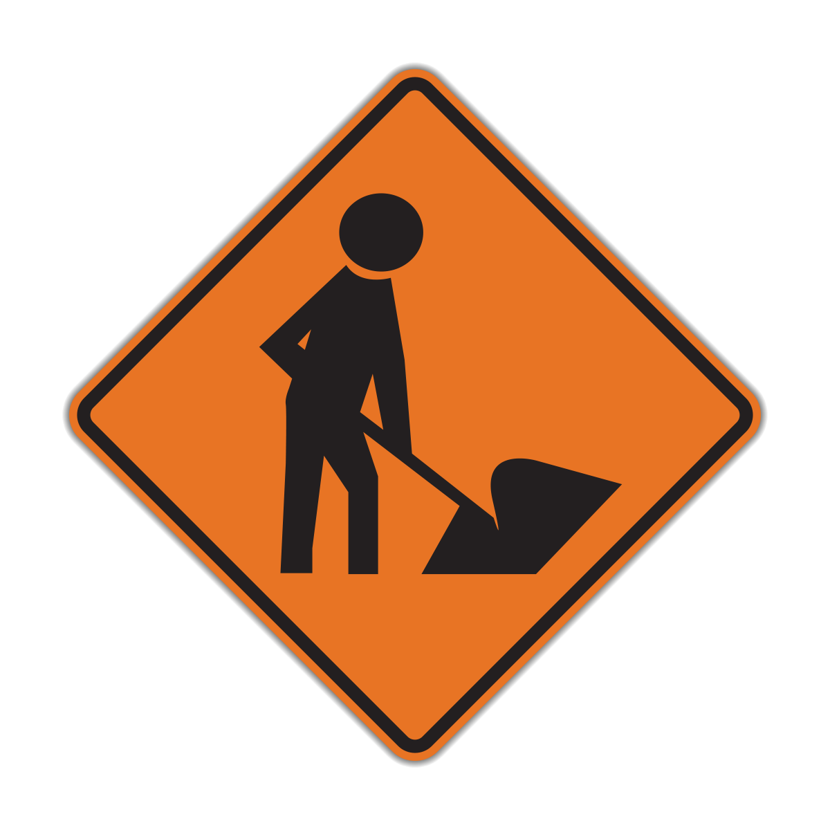 Men Working Symbol Sign (W21-1)