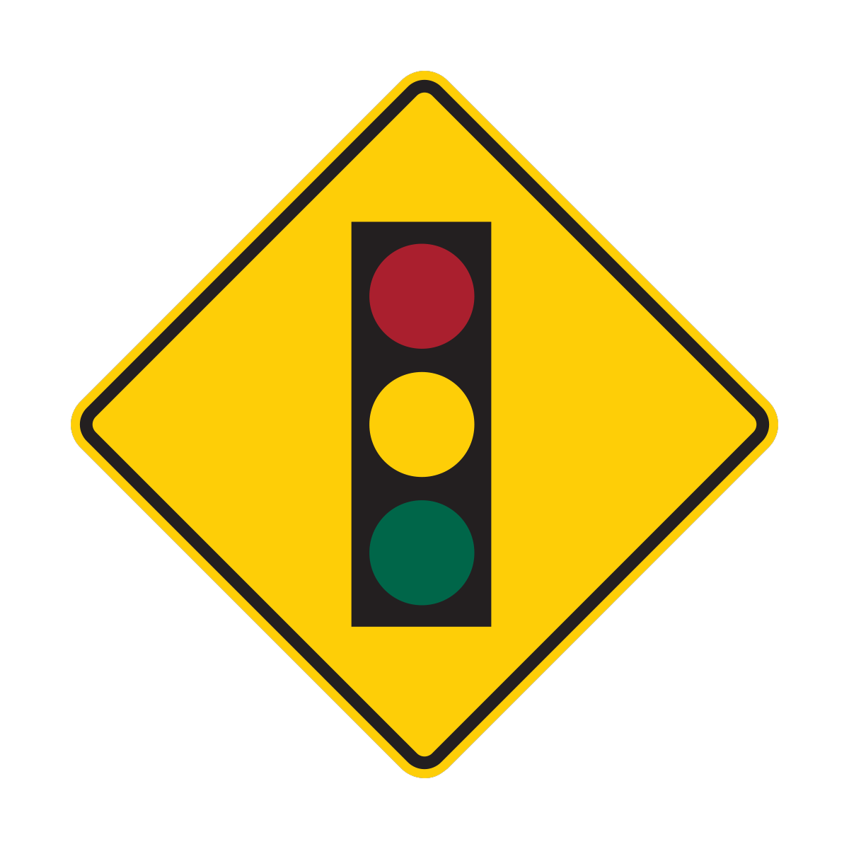 Signal Ahead Sign (W3-3)
