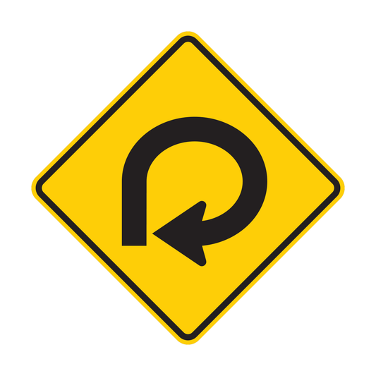 270-Degree Loop Sign (W1-15)