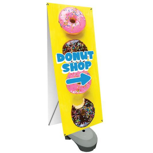 Double-Sided Outdoor Banner Stand