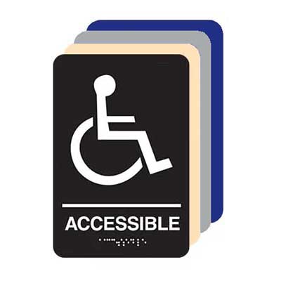Handicap Accessible Braille Sign