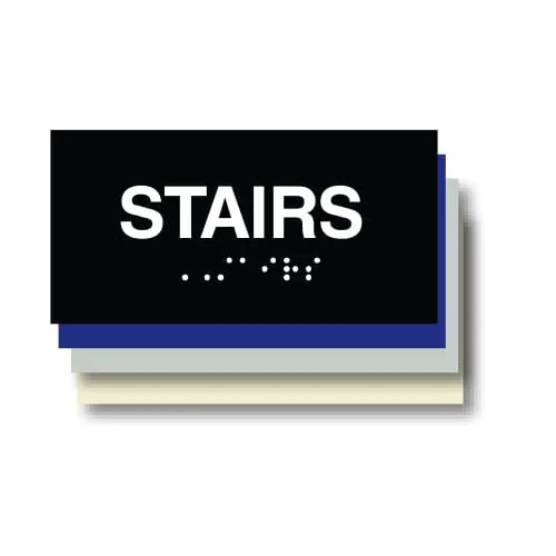 ADA Stairs Plaque