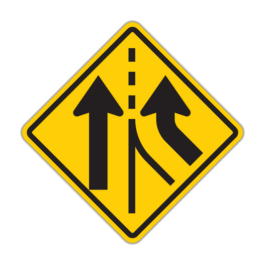 Added Lane Sign (W4-3)