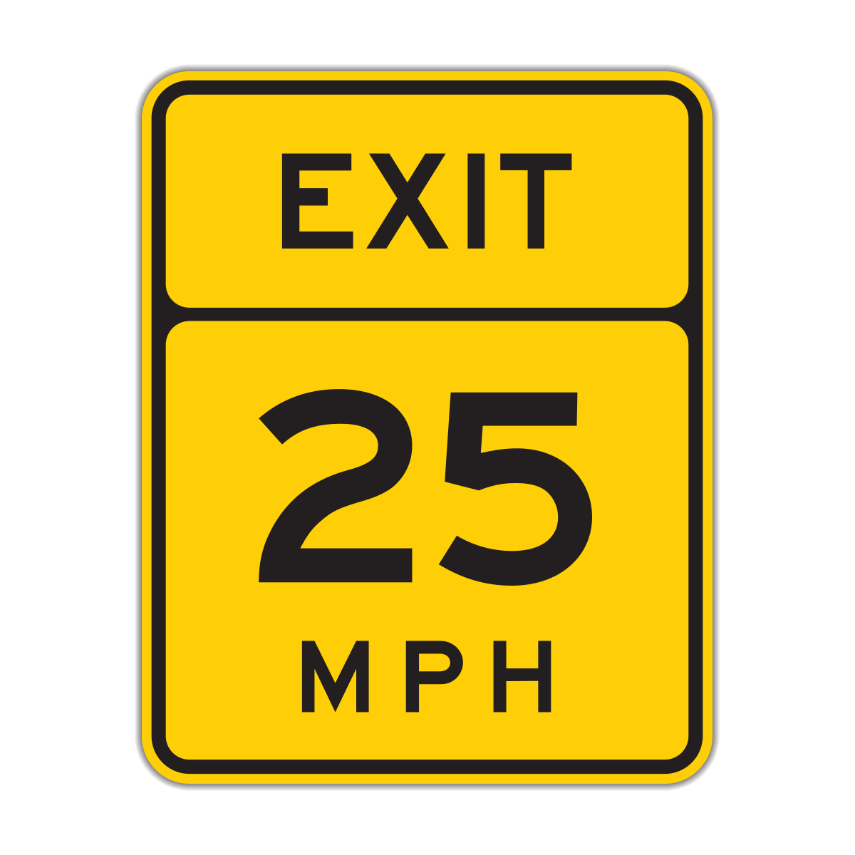 Advisory Exit Speed Sign (W13-2)