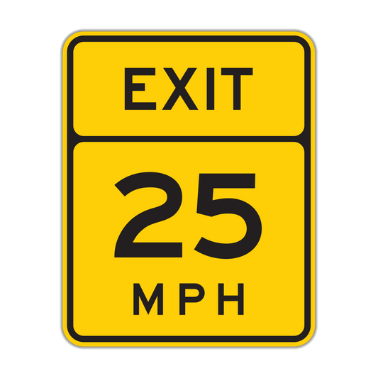 Advisory Exit Speed Sign (W13-2)