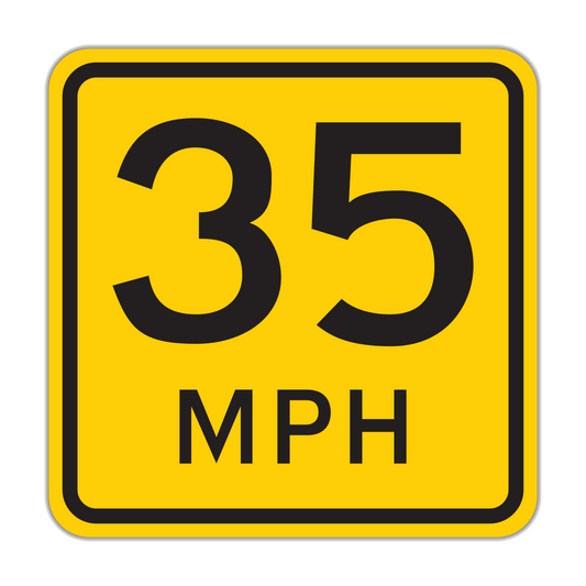 Advisory Speed Sign (W13-1P)
