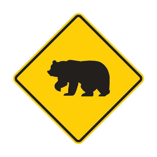 Bear Crossing Sign (W11-16)