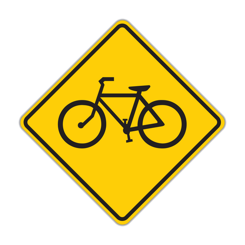 Bicycle Crossing Sign (W11-1)