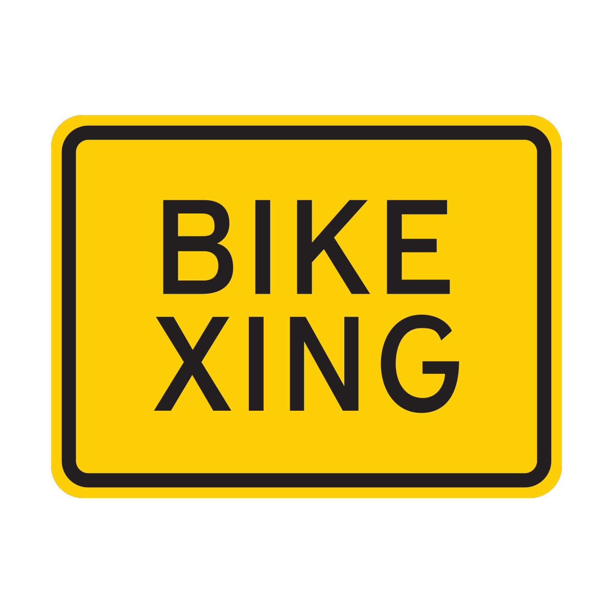Bike Crossing Sign (HW11-1P)