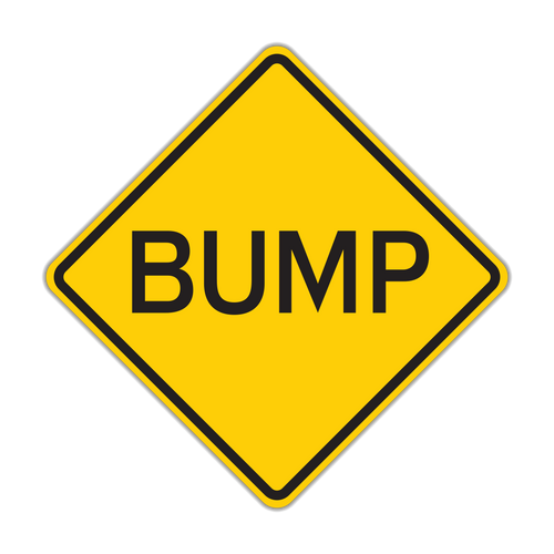Bump Sign W8-1