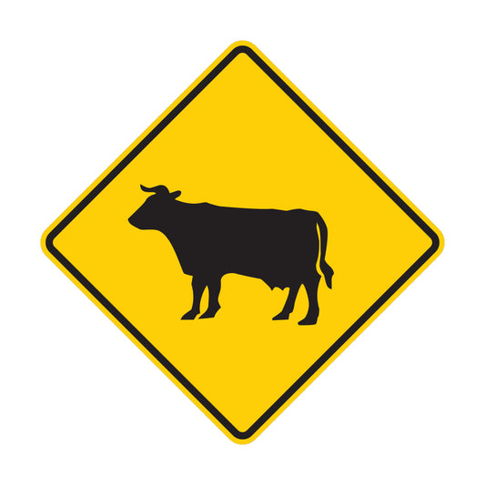 Cattle Crossing Sign (W11-4)