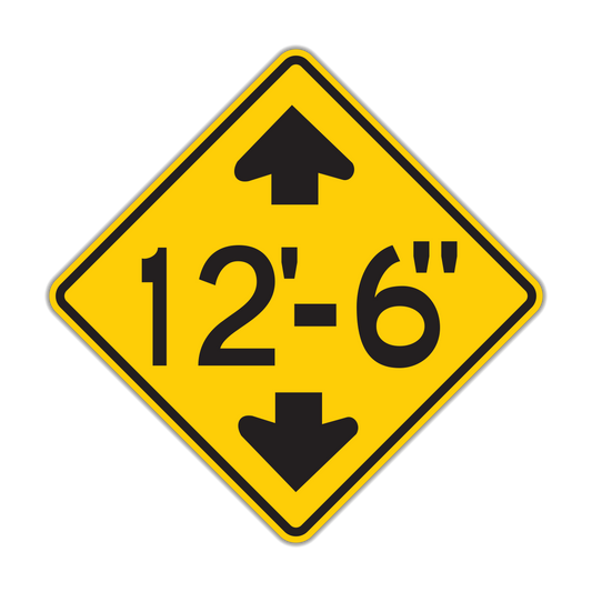 Clearance Sign (W12-2)