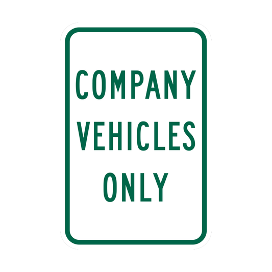 Company Vehicles Only Sign (CVO)