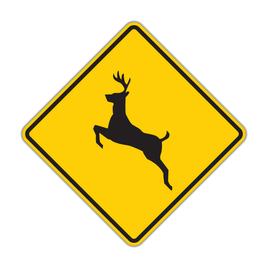Deer Crossing Warning Sign (W11-3)
