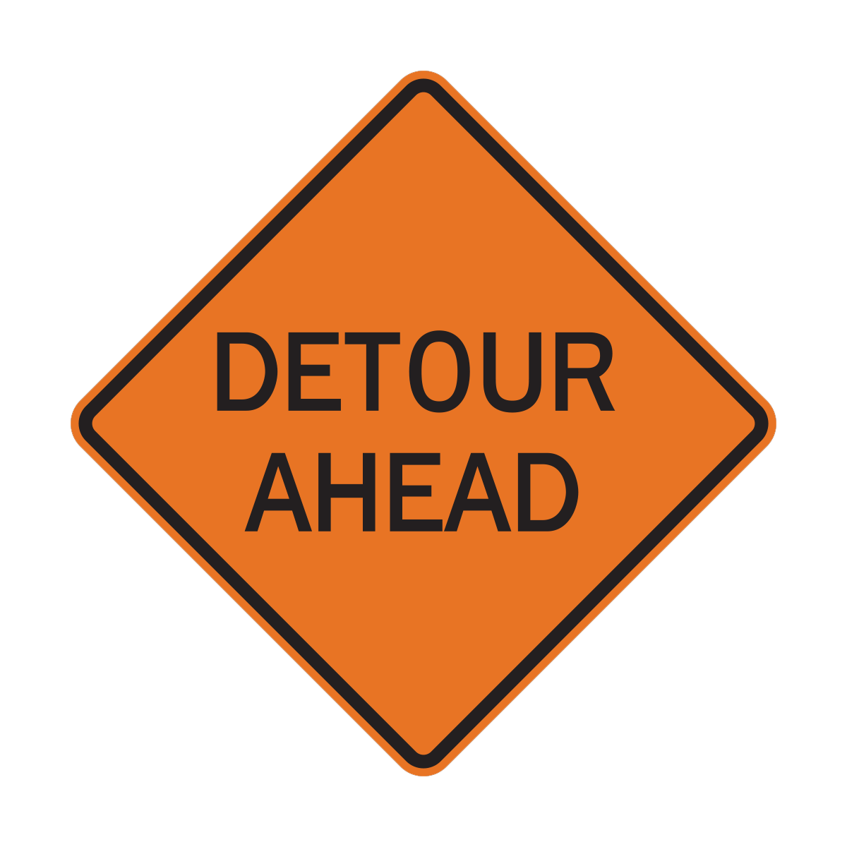 Detour Ahead Sign (W20-2)