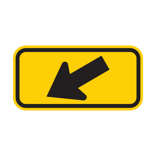 Diagonal Arrow Sign (W16-7P)