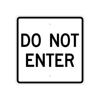 Do Not Enter Sign (R5-1a)