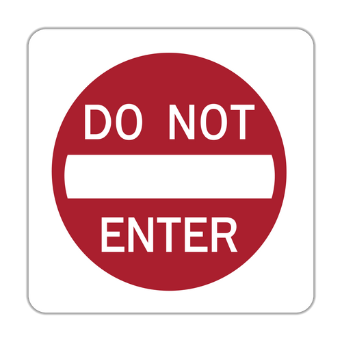 Do Not Enter Sign (R5-1)
