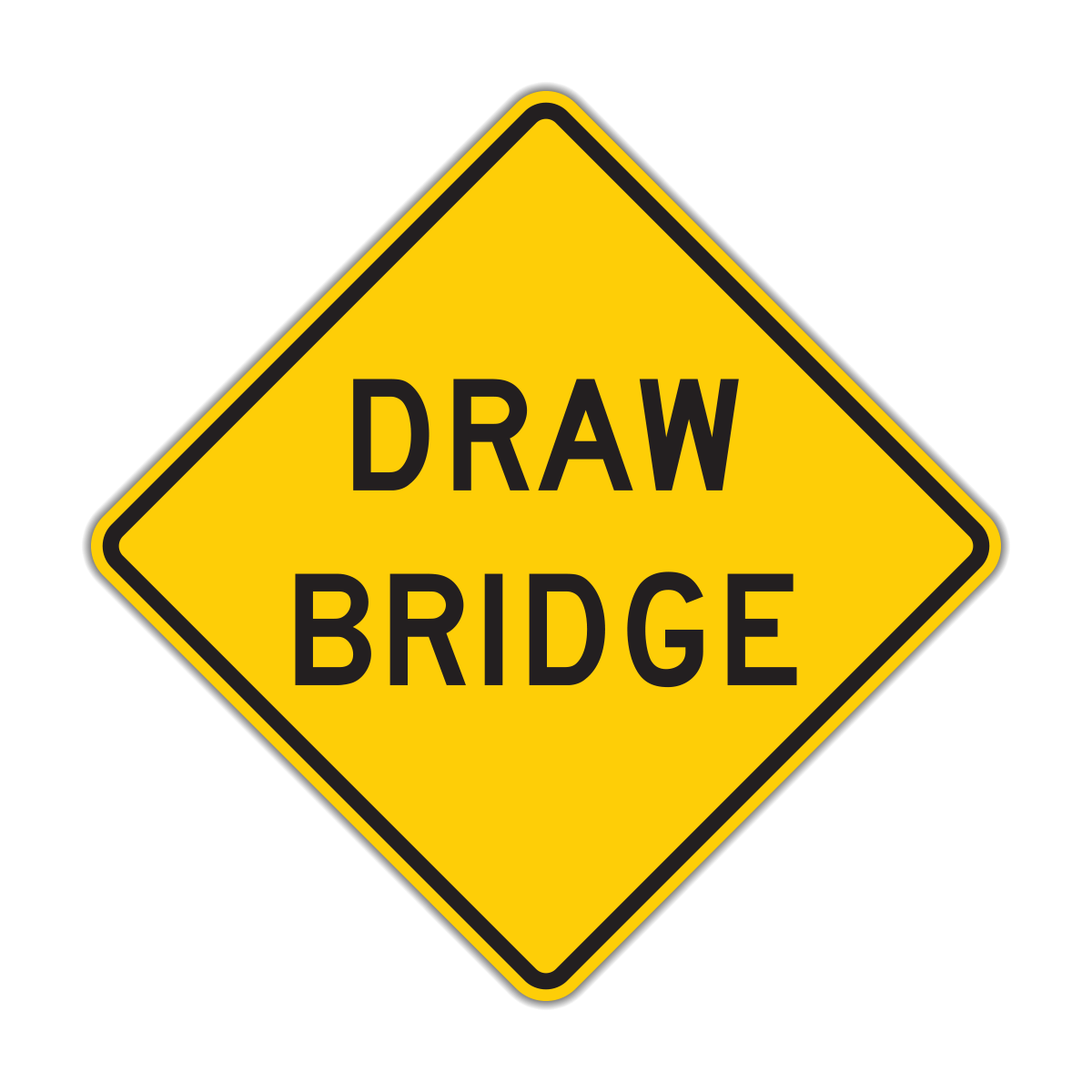 Draw Bridge Sign (W3-6)