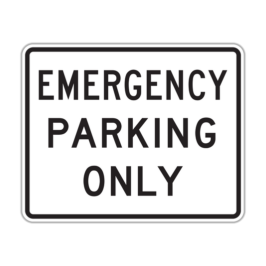 Emergency Parking Only Sign (R8-4)