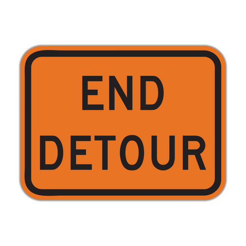 End Detour Sign (M4-8a)