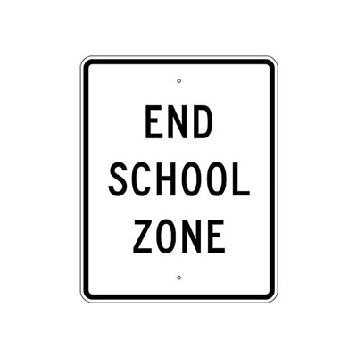 End School Zone Sign (S5-2)