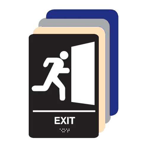 Exit ADA Braille Sign