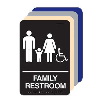 ADA Compliant Family Restroom Sign