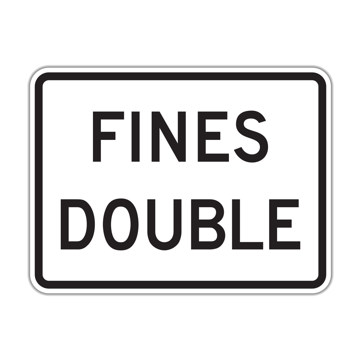 Fines Double Sign (R2-6aP)