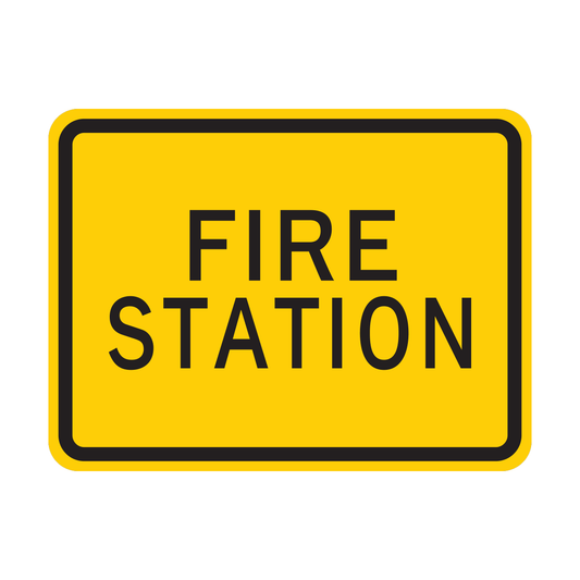 Fire Station Sign (HW11-8P)