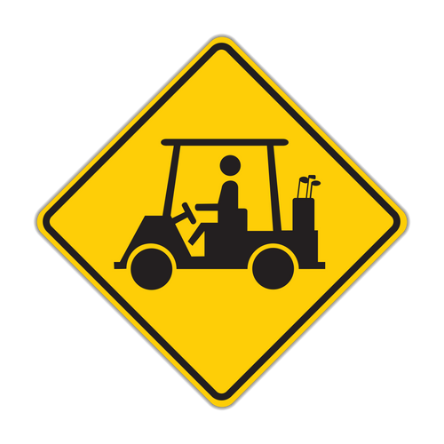 Golf Cart Sign (W11-11)
