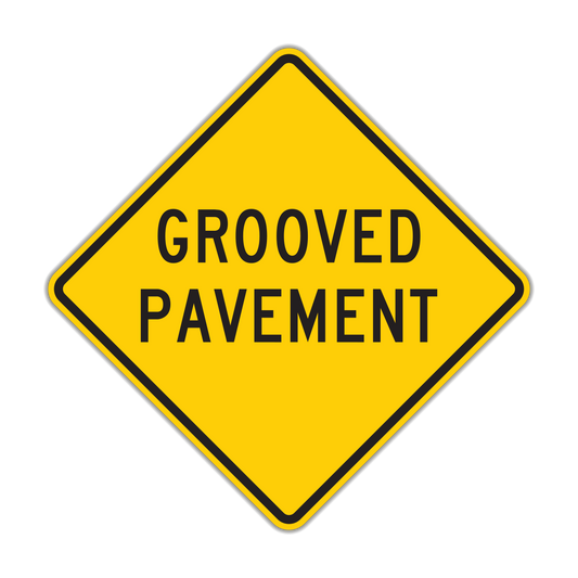 Grooved Pavement Sign (W8-15)