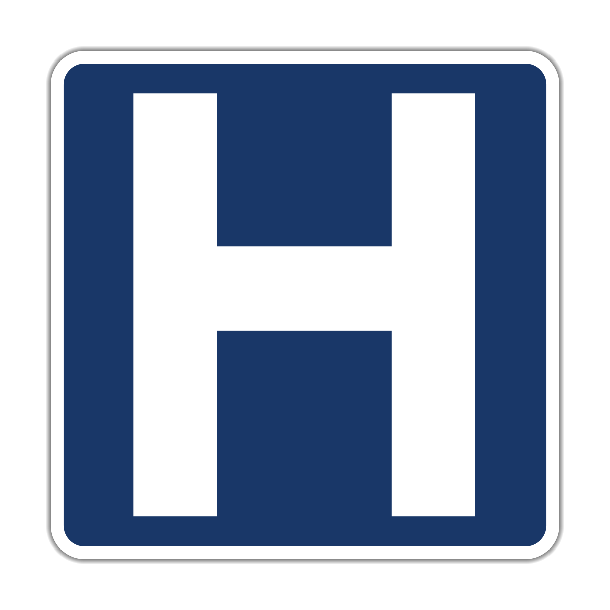 Hospital Symbol Sign (D9-2)