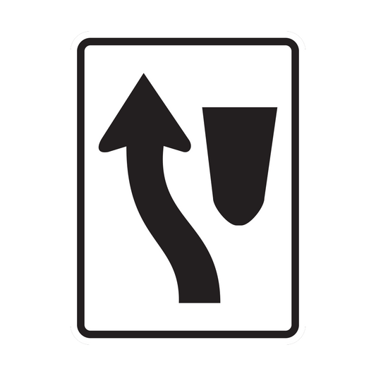 Keep Left Symbol Sign (R4-8)