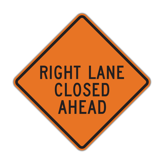 Lane Closed Ahead Sign (W20-5)