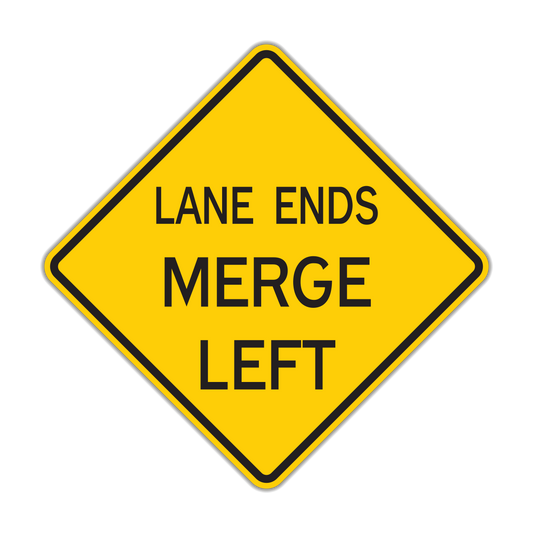 Lane Ends Merge Sign (W9-2)