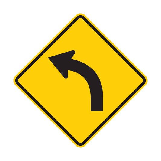 Curve Arrow Sign (W1-2)
