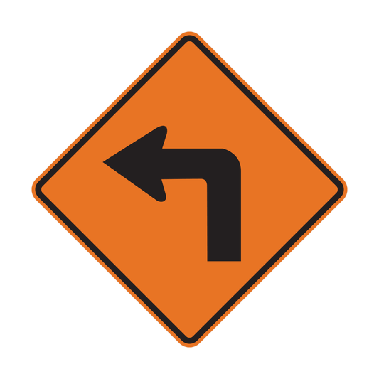 Construction Zone Turn Sign (W1-1c)
