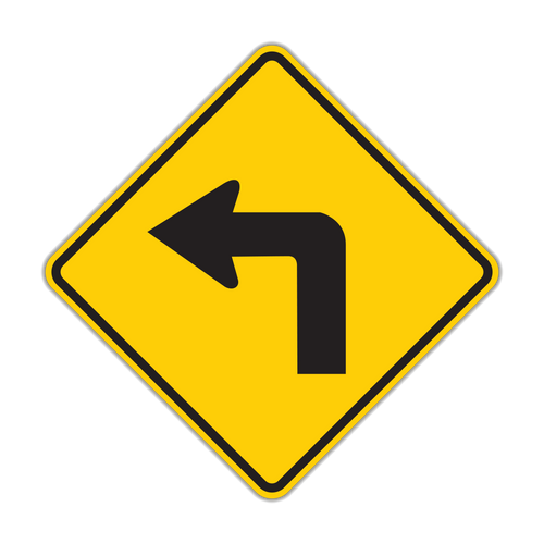 Turn Sign (W1-1)