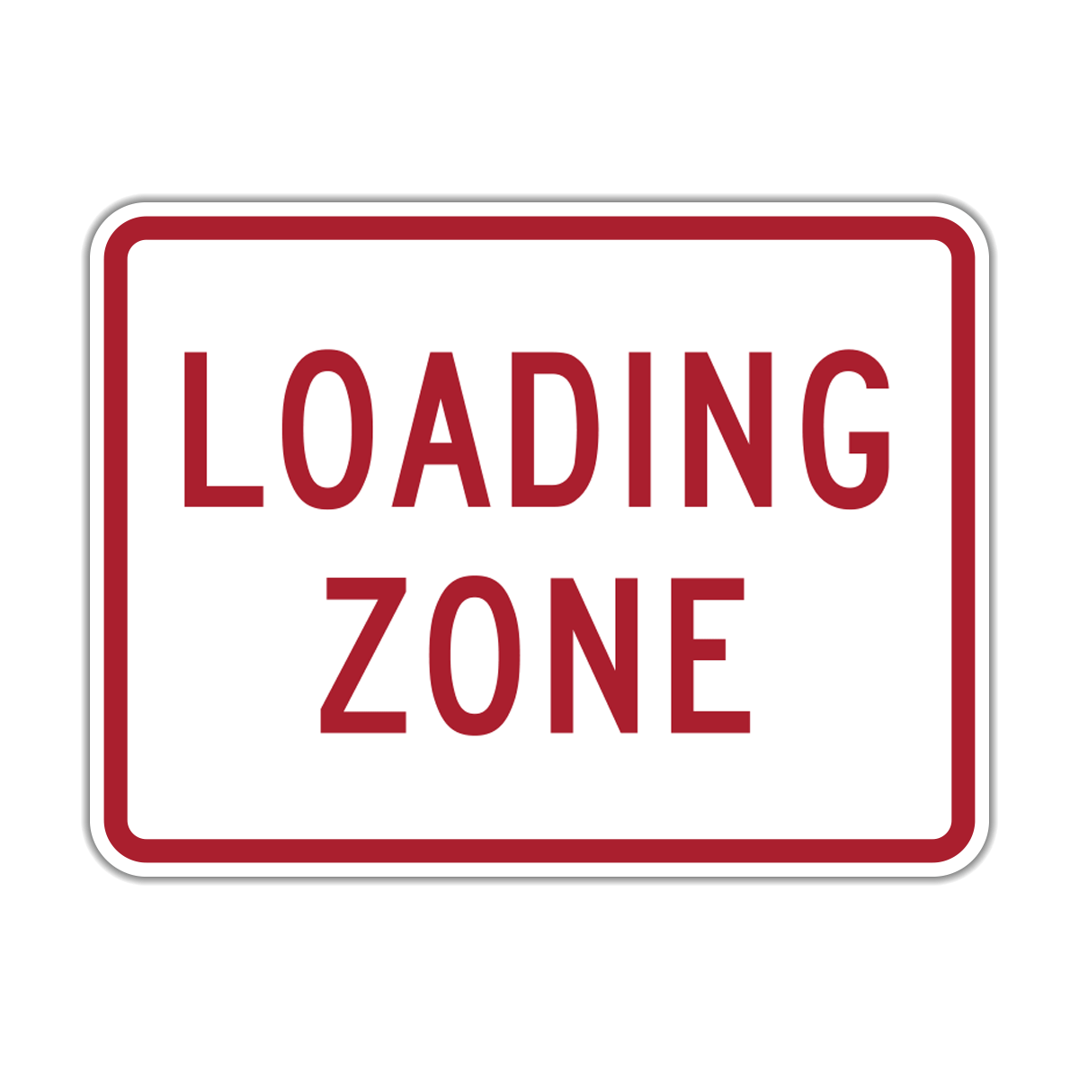 Loading Zone Sign (R8-3gP)