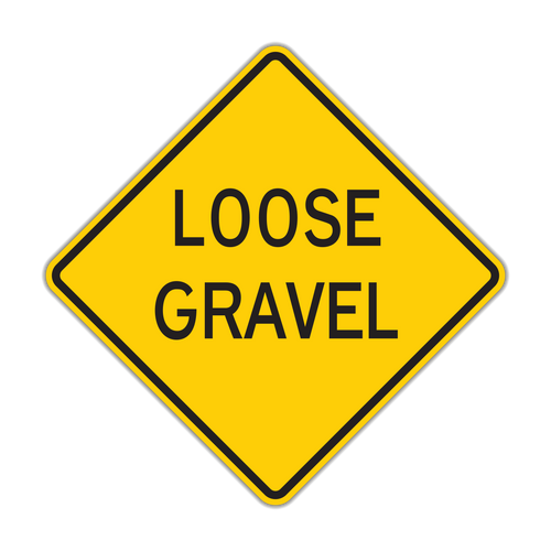 Loose Gravel Sign (W8-7)