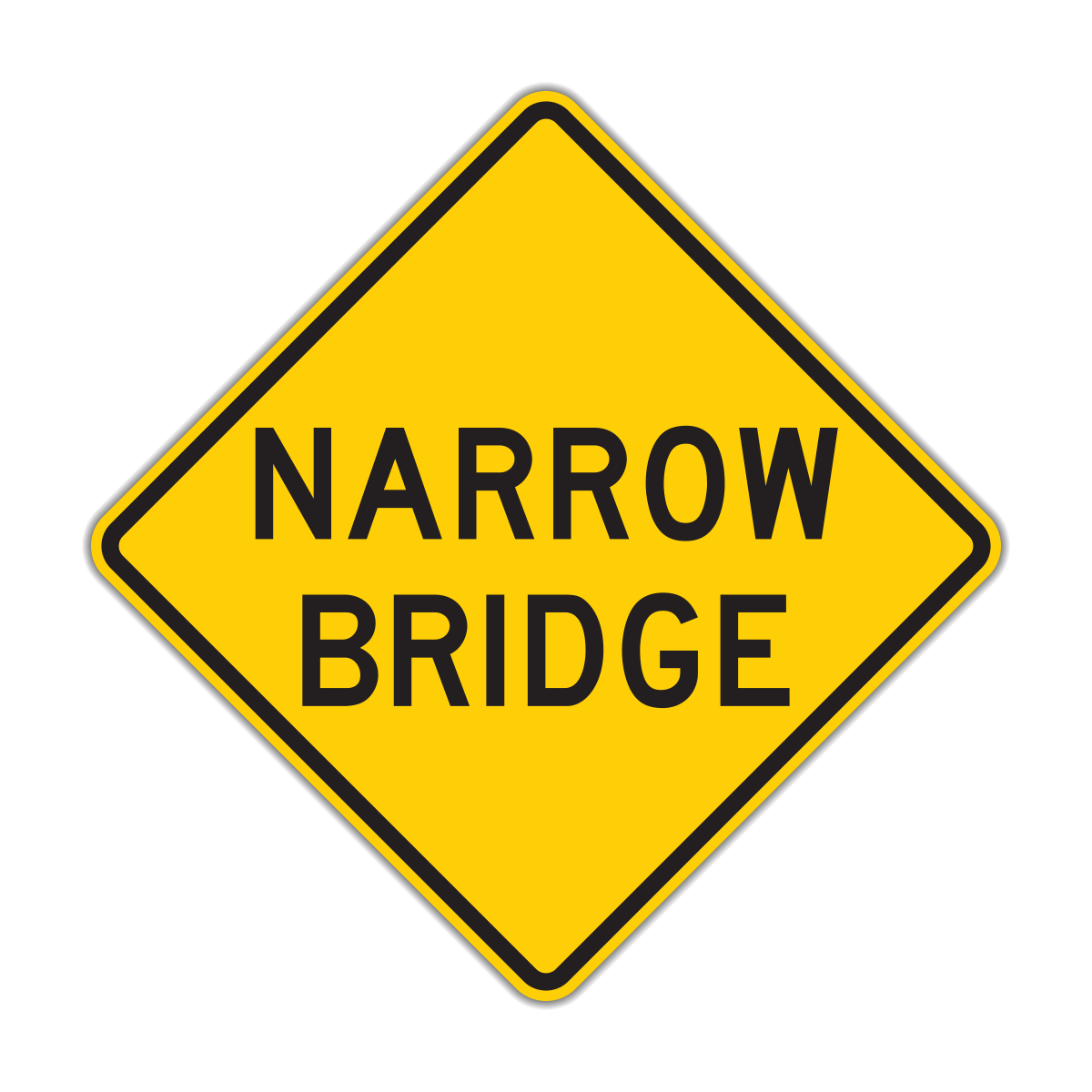 Narrow Bridge Sign (W5-2)