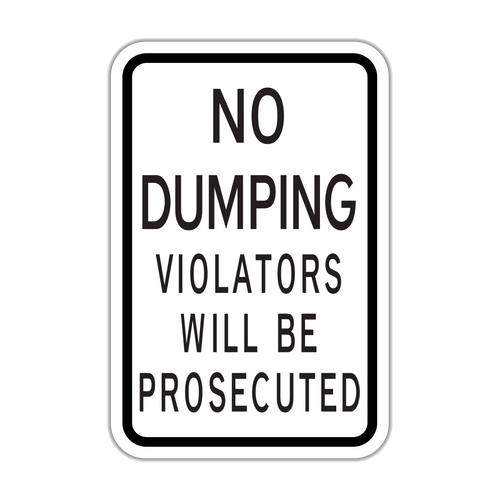 No Dumping Violators Will Be Prosecuted (R7-123)