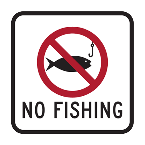 No Fishing Sign