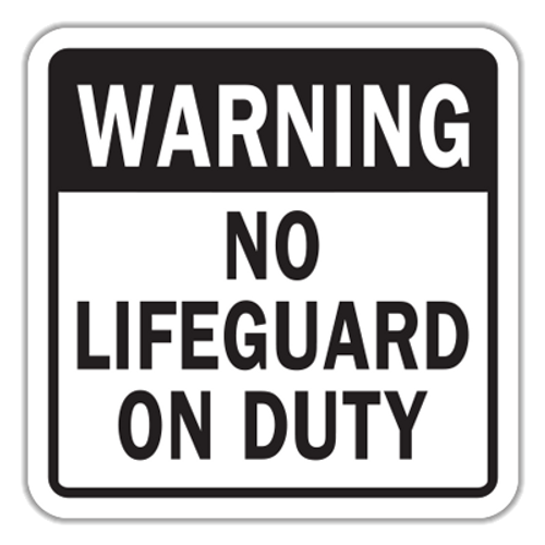 Warning No Lifeguard on Duty (WNL-2)