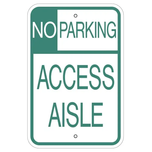 No Parking Access Aisle Sign for Hawaii