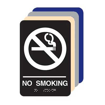 ADA Compliant No Smoking Sign