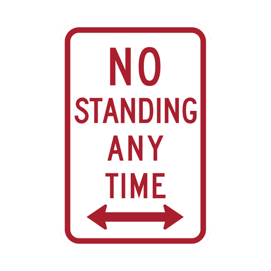 No Standing Any Time (R7-4)